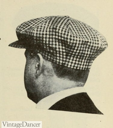 1920s men hat cap at VintageDancer