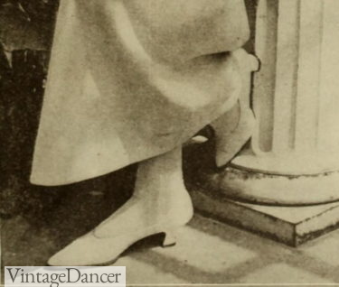 1910s shoes pumps white basic footwear 1920