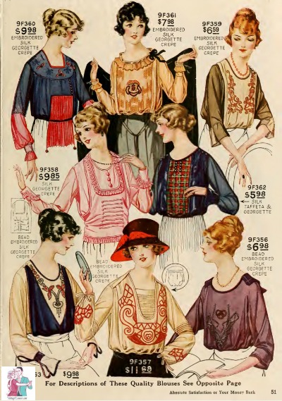 1919 Edwardian blouses mr selfridge costumes