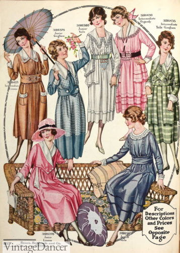 1910s teenage girls spring dresses
