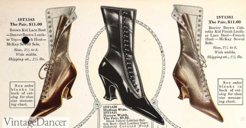 1919 boots shoes 1910s 19120s women