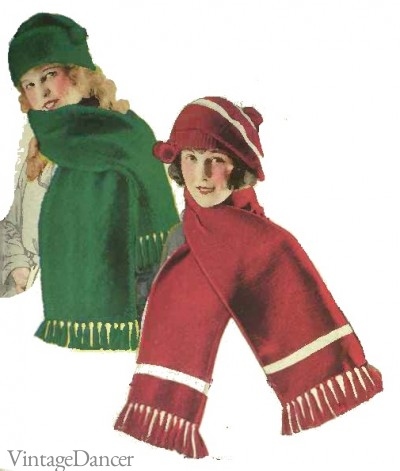 1920s winter scarves