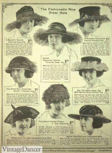 1920 Wide brim hats