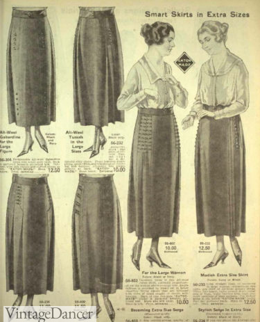 1920 skirt for plus sizes