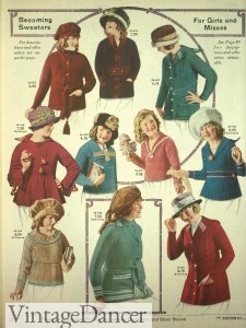 1920s winter knit sweaters