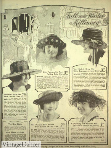 New styles of hats for winter 1920