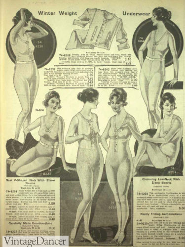 1920 winter unionsuits women underwear