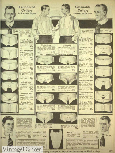 1920 men's shirt collars