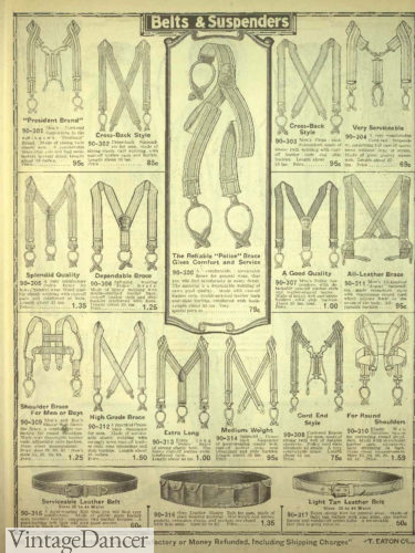 1921 men's suspenders