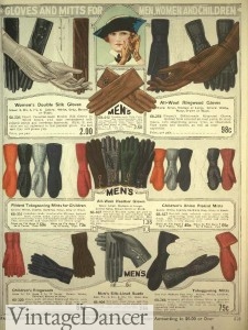 Downton Abbey gloves 1920s