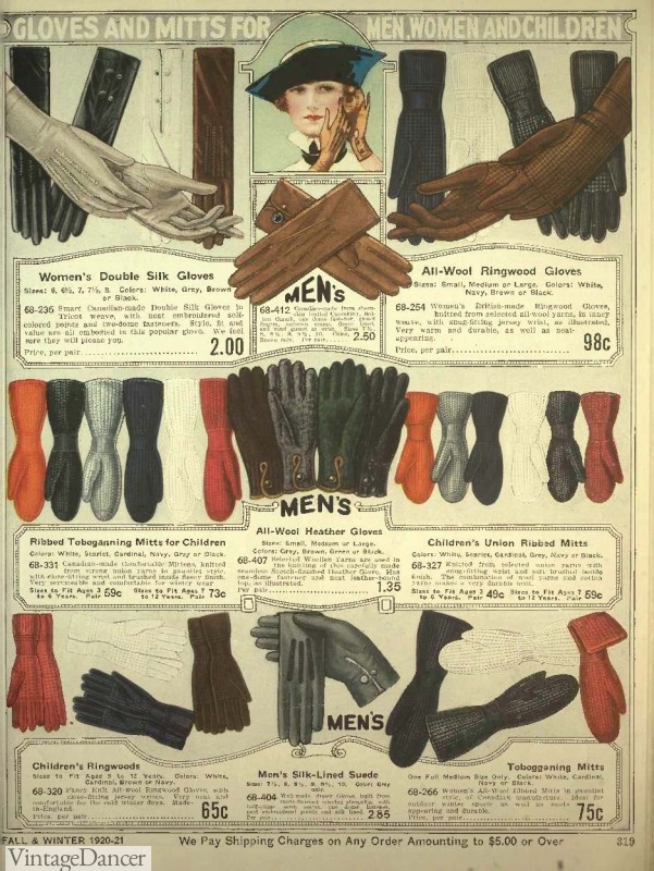 Downton Abbey gloves 1920s