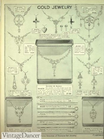 1920 Gold Jewelry necklaces