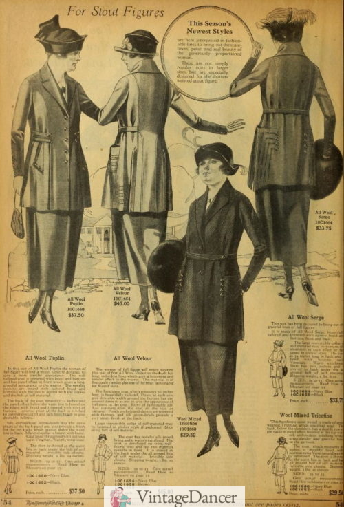1920 fashion plus size womens suits