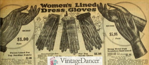 1920, lined winter gloves