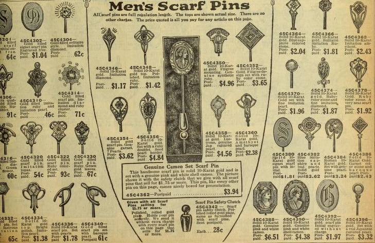 1920 scarf pins mens jewelry