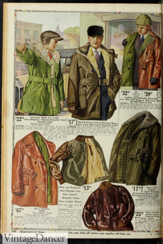 1920 men's leather jackets for work or leisure