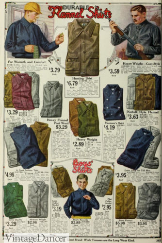 1920 flannel work shirts