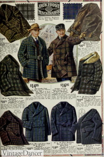 1920s mens winter jacket coats Mackinaw