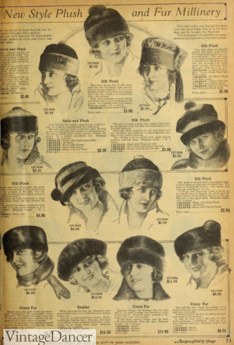 1920 Fur Hats women
