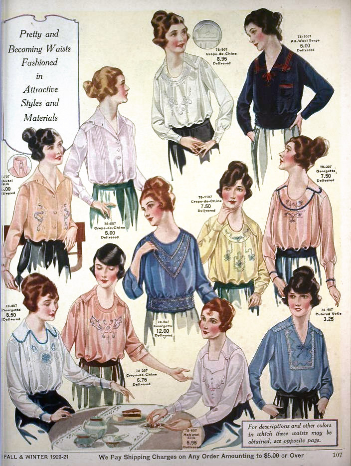 1920s Blouses & Shirts History
