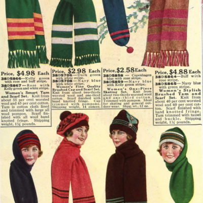 Vintage Knit Scarves, Shawls for Winter – History 1910-1970s