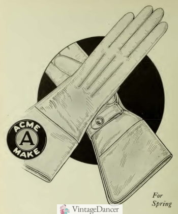 1920 gauntlet gloves for women spring colors such as white