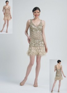 1920s flapper fashion style dress
