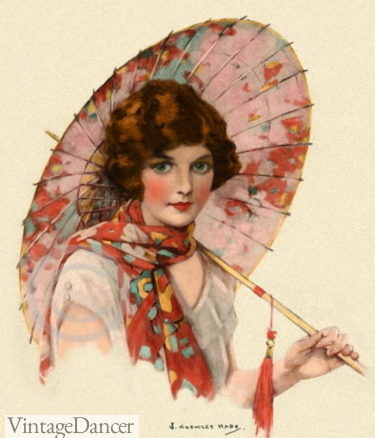 1920 parasol rice paper 20s fashion accessory
