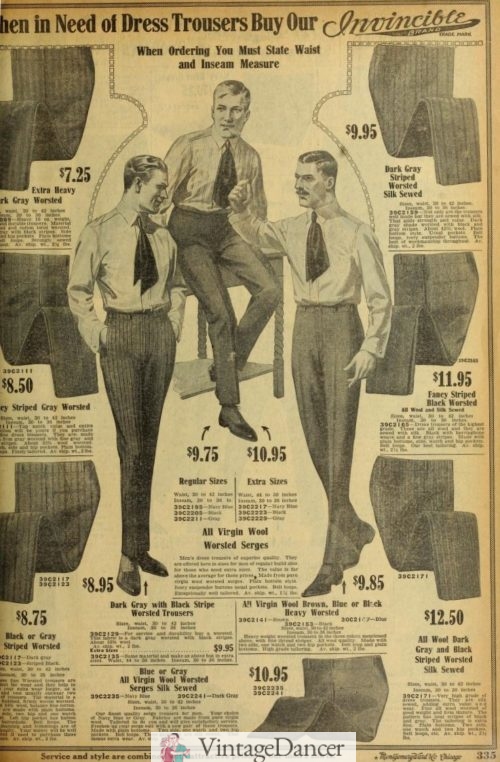 1920 men dress trousers pants