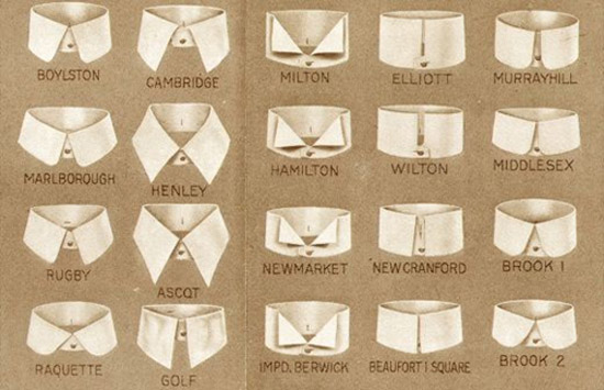 1920s mens collars shirts