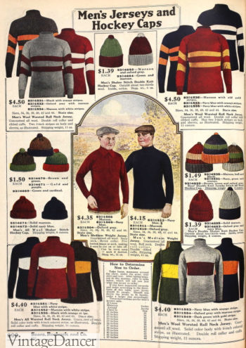 1920 men's jersey rollneck sweaters