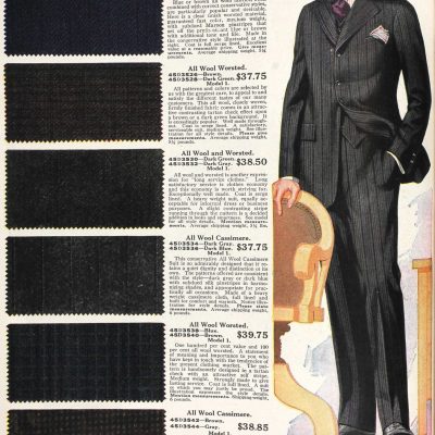1920s Men’s Suit Fabric Swatches