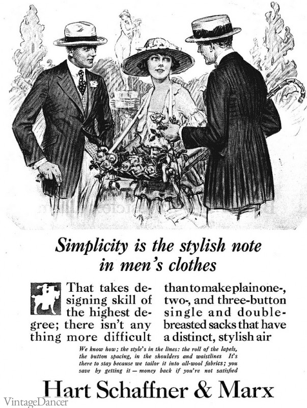 1920s mens clothing ad