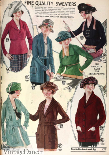 1920 sweaters and cardigans