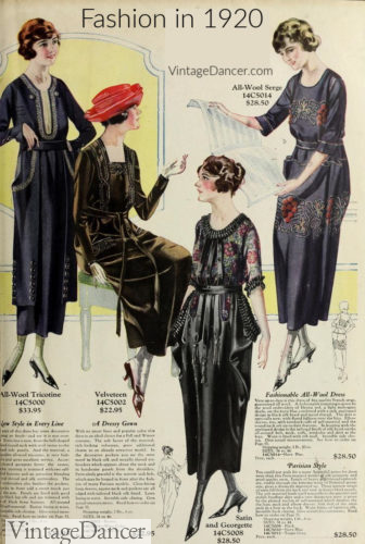 1920s fashion year women's clothing at VintageDancer