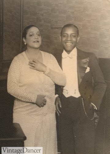 1930s Ada Bricktop Smith with Louis Cole wearing a full dress tuxedo