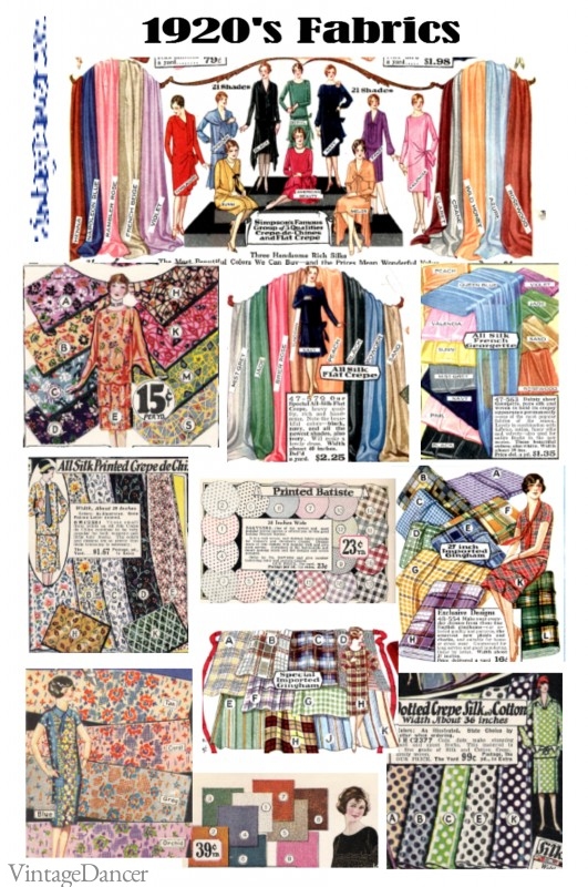 1920s fabrics and colors