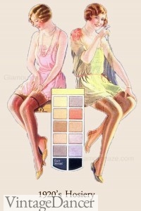 1920s nylons in color