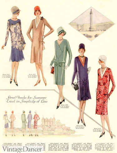 1928 day dresses