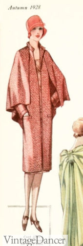 1929 coat with cape back. See more at VintageDancer