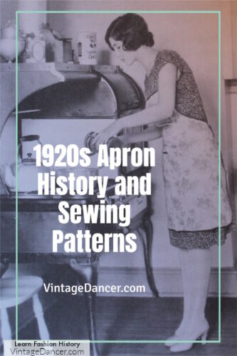 1920s apron history styles and sewing patterns