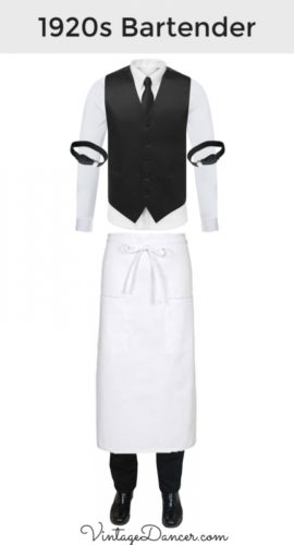old time bartender outfit