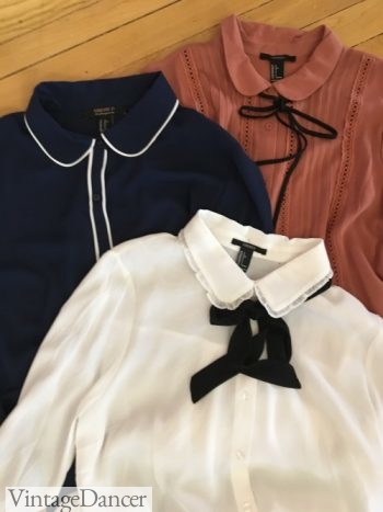 A few 1920s style blouses I found at Forever 21