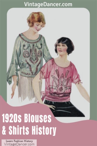 1920s blouses and shirts history 20s fashion women