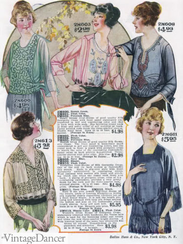 1920 sheer blouses tops shirts
