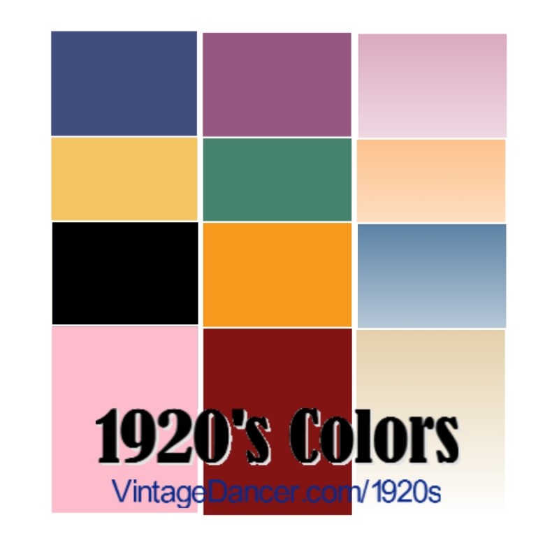fabric colors 1920s