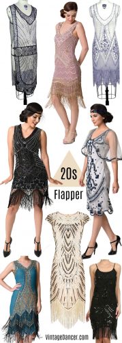 Shop 1920s flapper costumes at VintageDancer.com