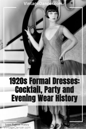 1920s formal party evening dress gown guide and history