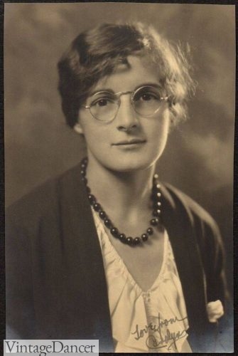 1920s eyeglasses eyewear glasses frames round gold frames women ladies