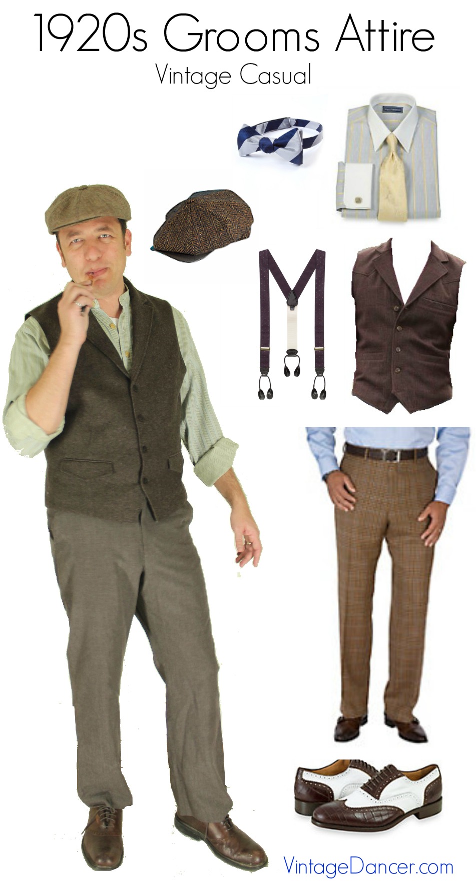 1920s Grooms And Groomsmen Attire within Vintage 20S Mens Clothing